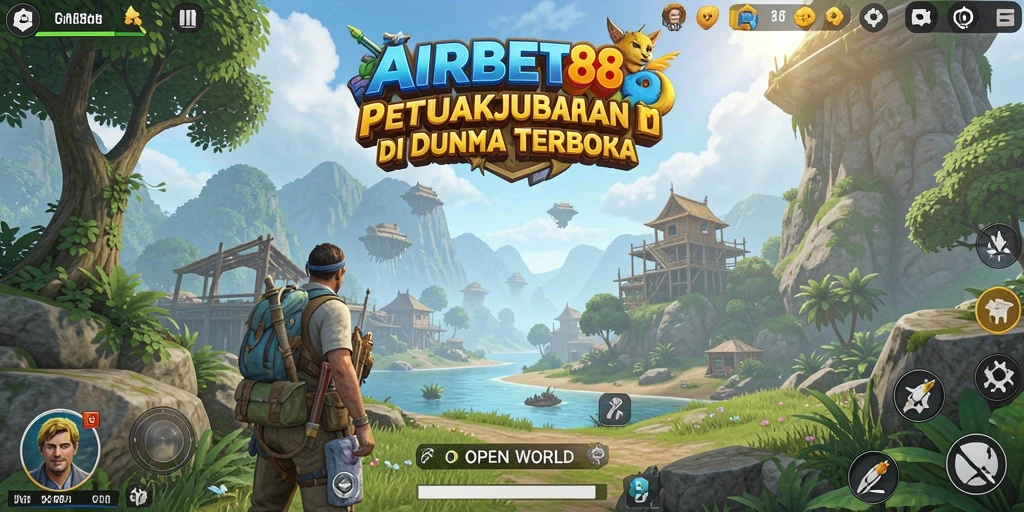 Antarmuka dan lingkungan menakjubkan dalam game Open World.
