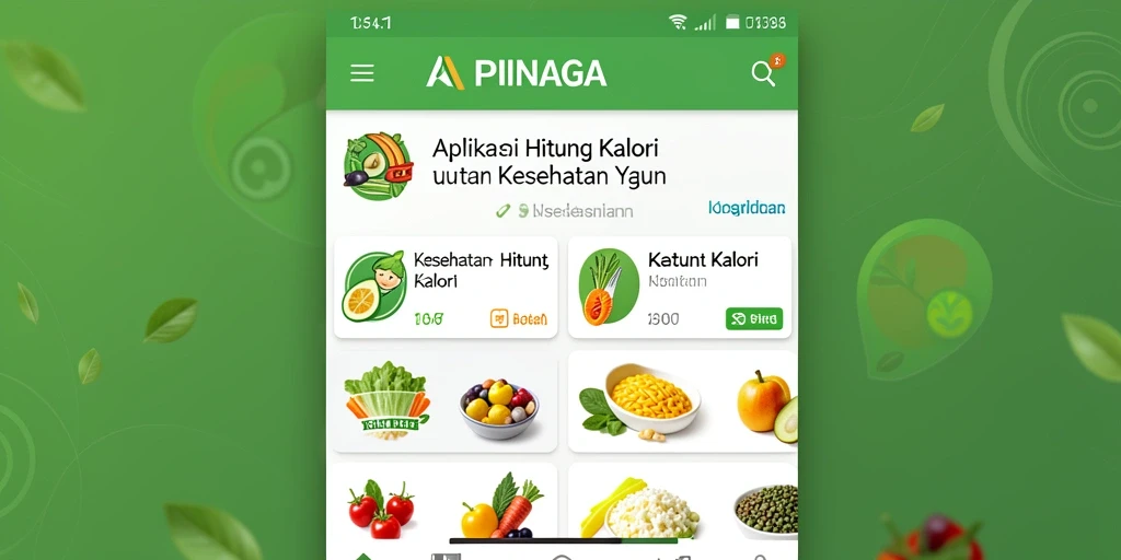 Tampilan antarmuka APINAGA yang sederhana dan fungsional.
