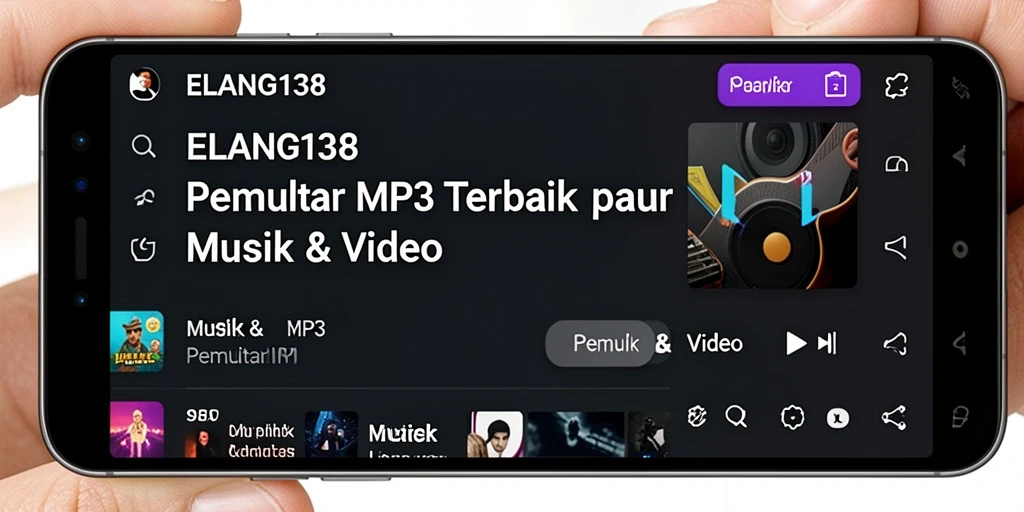 Antarmuka ELANG138 yang menarik dan fungsional untuk Pemutar MP3.