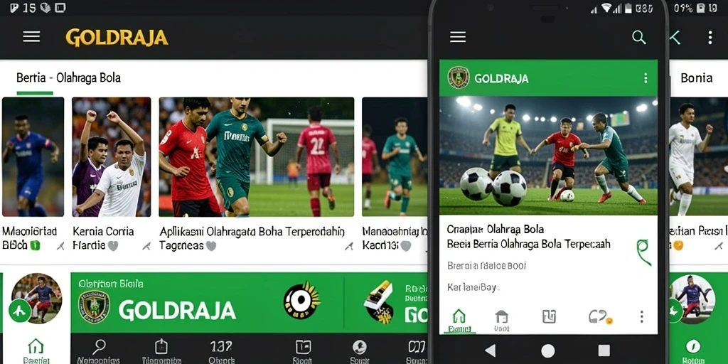 Tampilan antarmuka GOLDRAJA yang menarik dan informatif.
