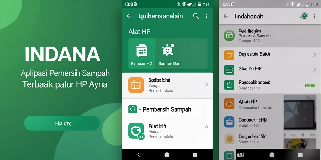 Antarmuka aplikasi INDAAA untuk pembersih sampah yang efektif.