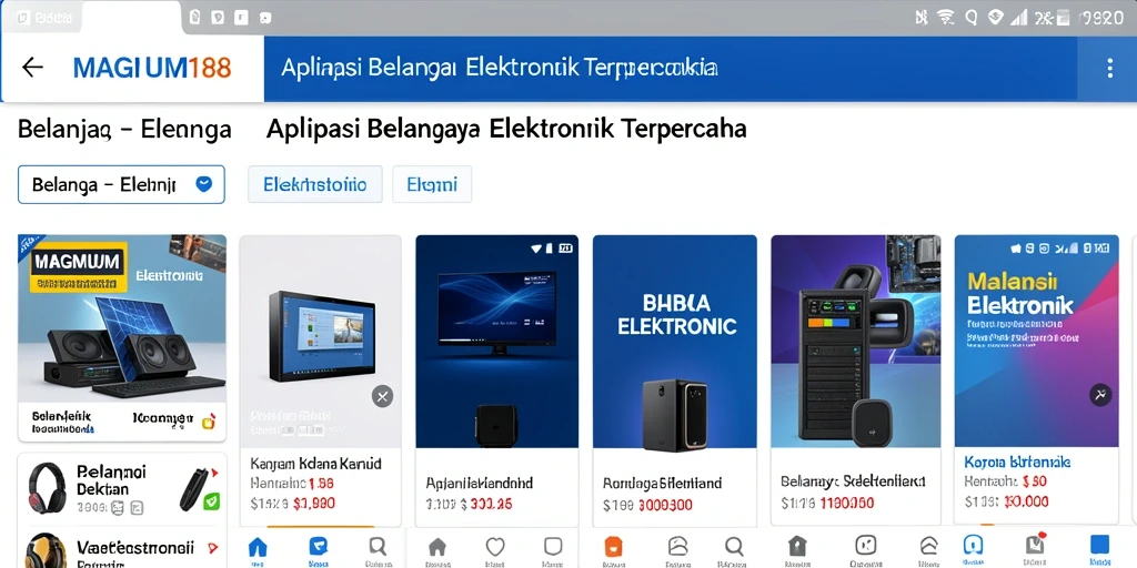 Antarmuka aplikasi MAGNUM188 yang sederhana dan mudah digunakan.