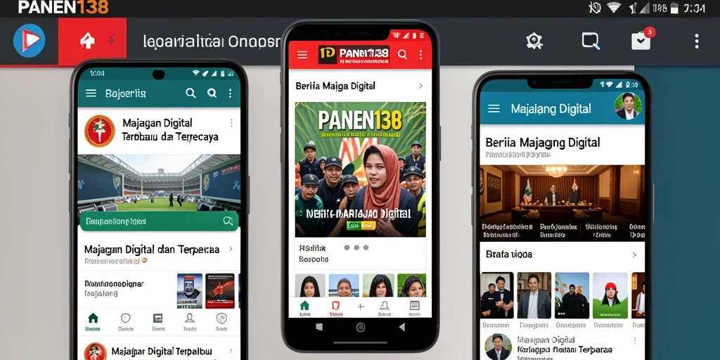 Antarmuka pengguna aplikasi PANEN138 yang modern dan informatif.
