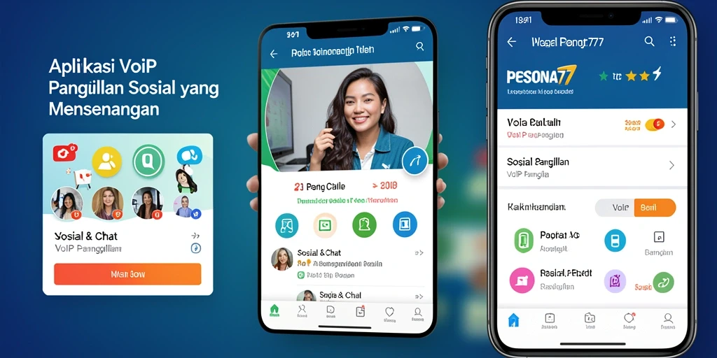 Screenshot antarmuka PESONA77 menampilkan fungsi VoIP Panggilan yang menarik.
