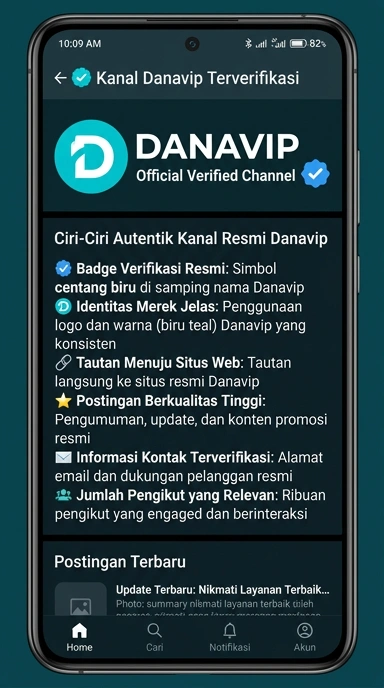 Kanal Resmi danavip untuk Pengguna Android Indonesia